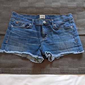 Hudson low rise cut off jean shorts